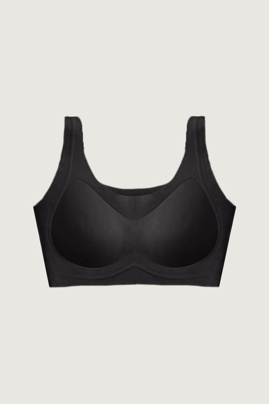 無痕 · 磨毛寬肩|芝麻黑