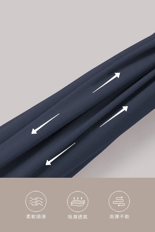 修身短袖連體衣|晨霧藍