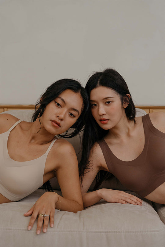 無痕 · 磨毛寬肩|榛果棕