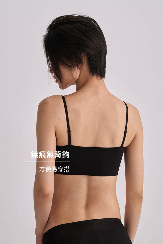 無痕 · 自由尺碼細肩 簡約款|黑