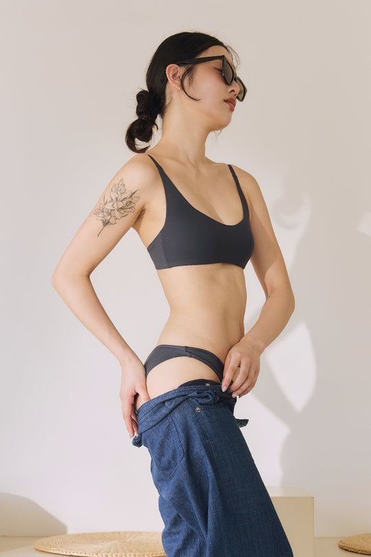 柔韌・裸感 1/2 杯|岩石棕