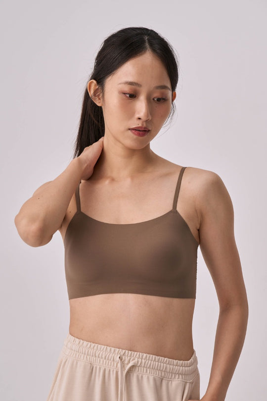 無痕 ·自由尺碼細肩 簡約款|軍綠