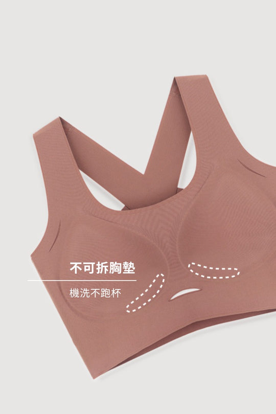 無痕・輕運動兩用內衣|焦糖