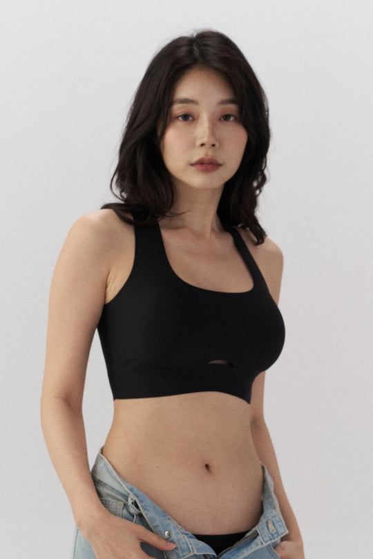 無痕・輕運動兩用內衣|黑