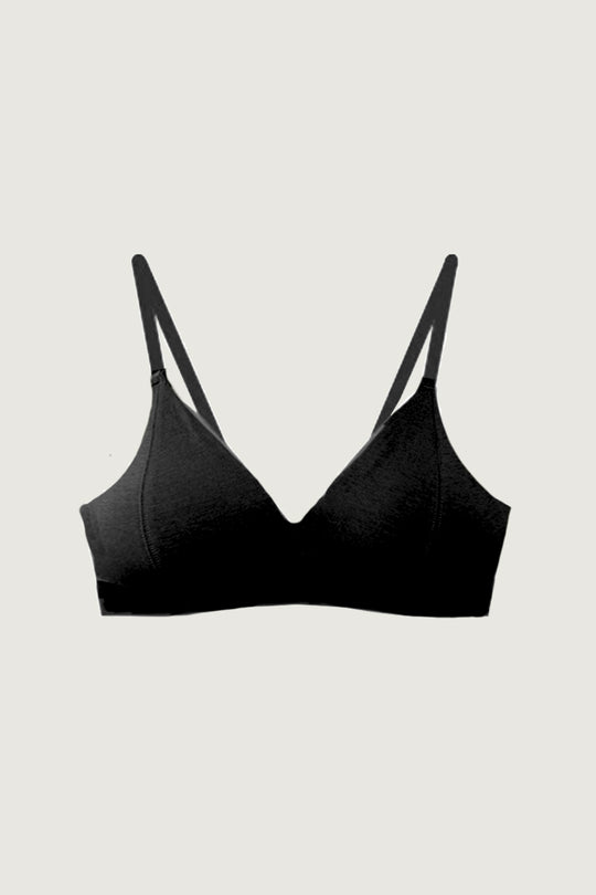 柔韌・無造作拼色三角杯|黑