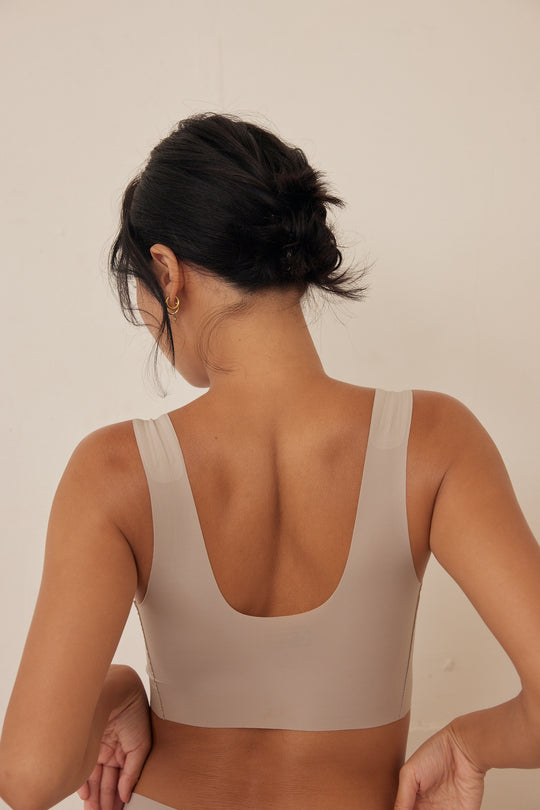 無痕・雲感寬肩|裸灰