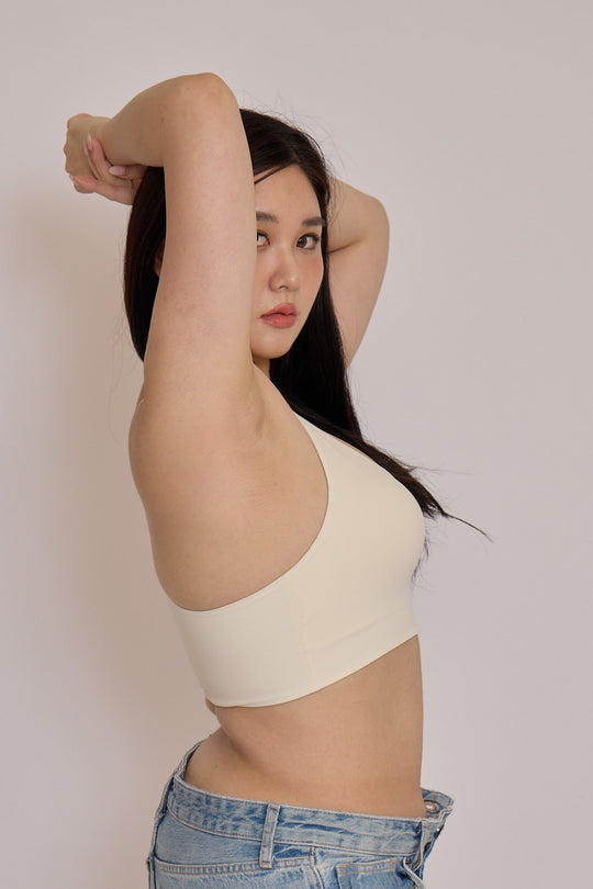 細肩 Y 型美背 Bra Top|麥芽白
