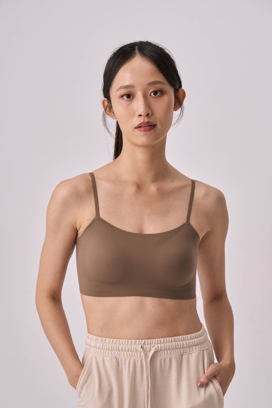 無痕 ·自由尺碼細肩 簡約款|軍綠