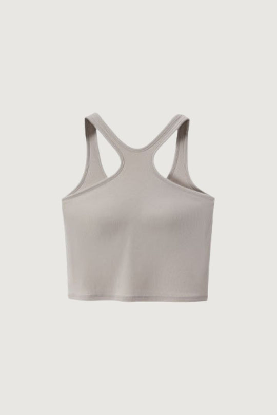 繞頸美肩 Bra Top|燕麥