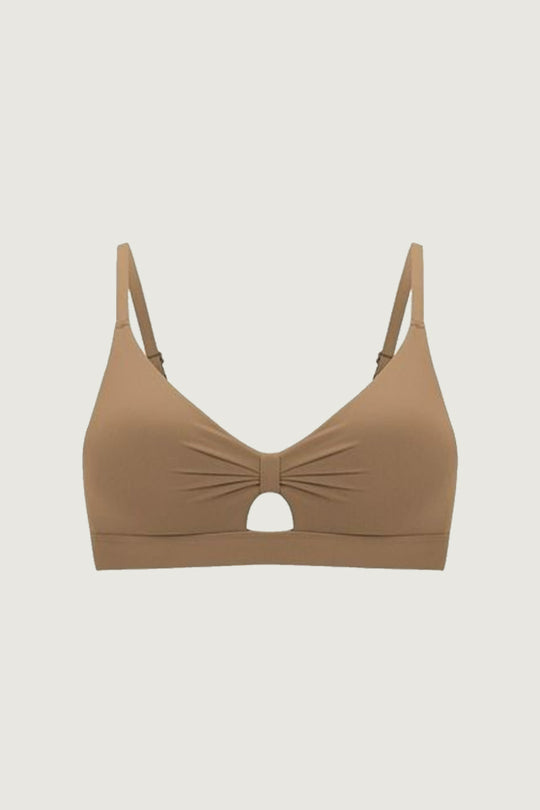 柔韌・蝴蝶簍空 3/4 杯|太妃色