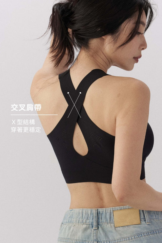 無痕・輕運動兩用內衣|黑