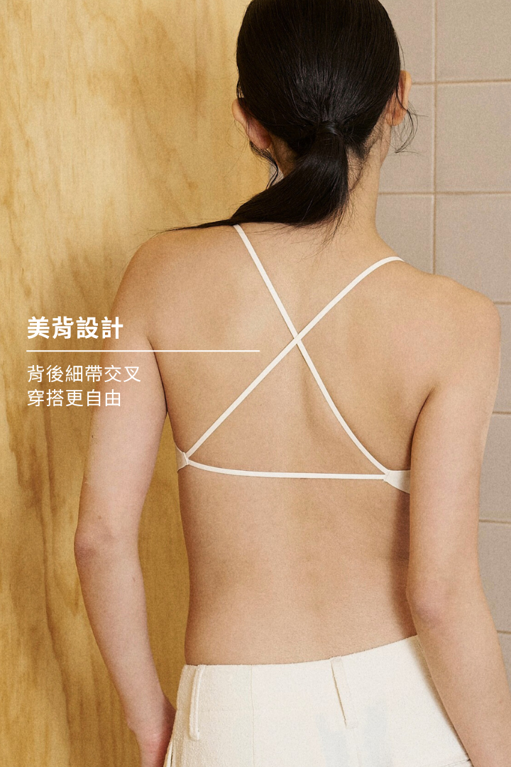 無痕 · 自由尺碼細肩 美背款|白