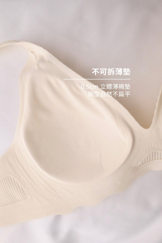 柔亮・立體螺紋三角杯|淺粉