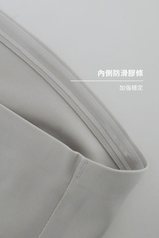 柔亮・無墊防滑平口內衣(附胸貼)|黑色