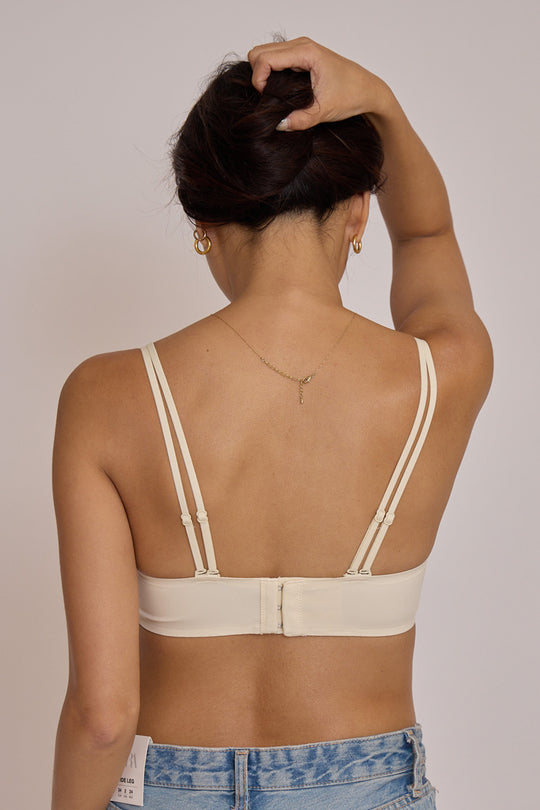 柔亮・自然集中 3/4 杯|淺灰藍