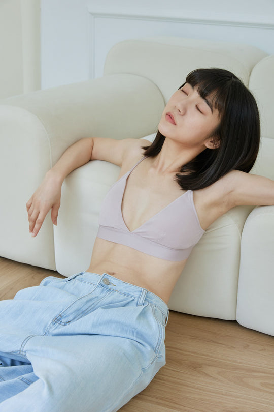 柔韌・莫蘭迪極簡三角杯|藕粉