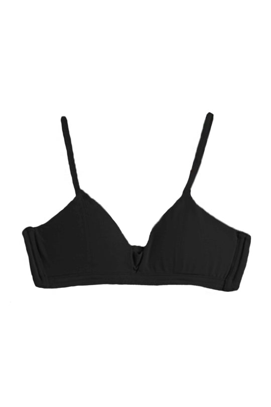 柔韌・天絲莫代爾三角杯|黑色