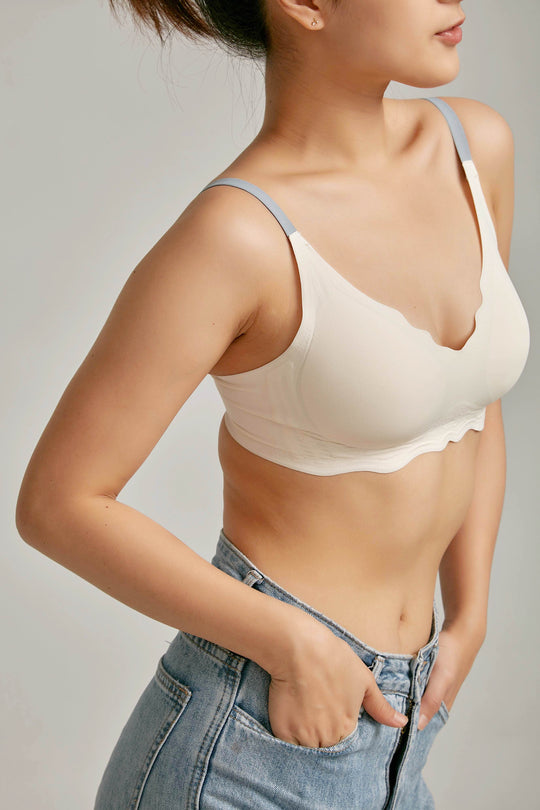 柔亮・馬卡龍波浪 3/4 杯|淺莓粉