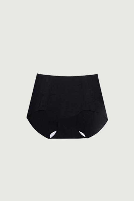 無痕・高腰包臀內褲 超薄款|黑