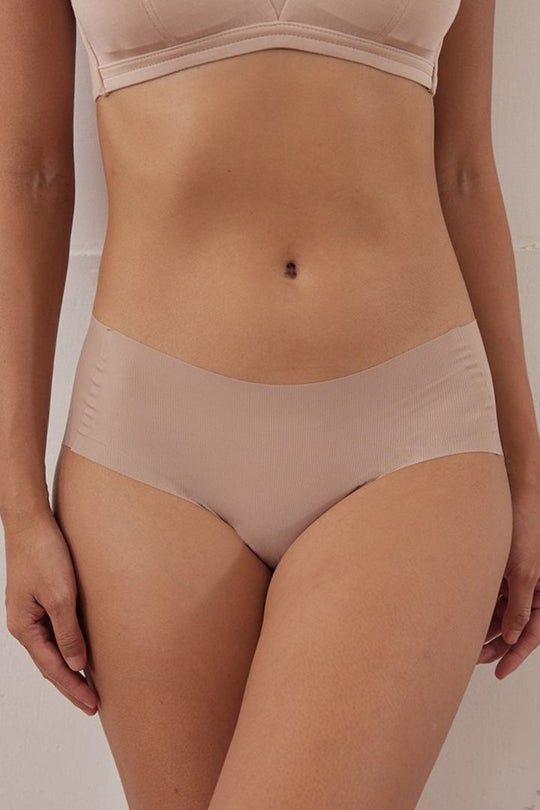 無痕・直紋裸色面膜內褲 6 件組