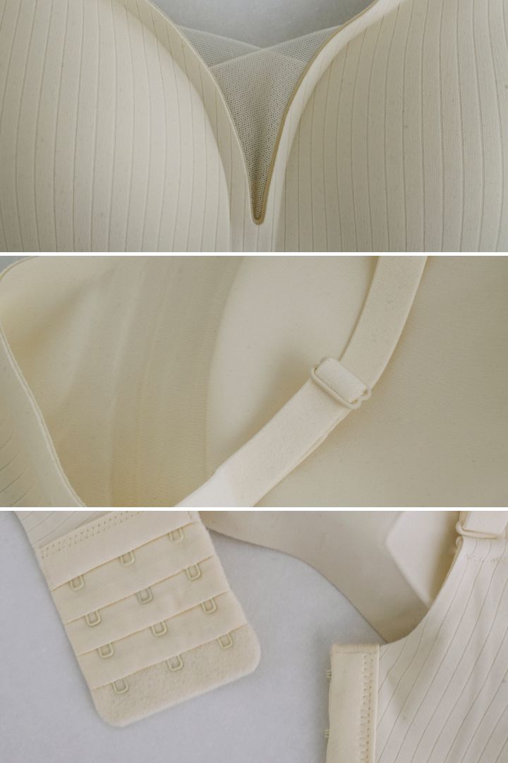 直紋輕紗 3/4 杯無鋼圈內衣