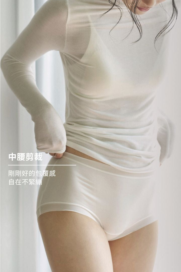 桑蠶絲全包臀內褲 女生