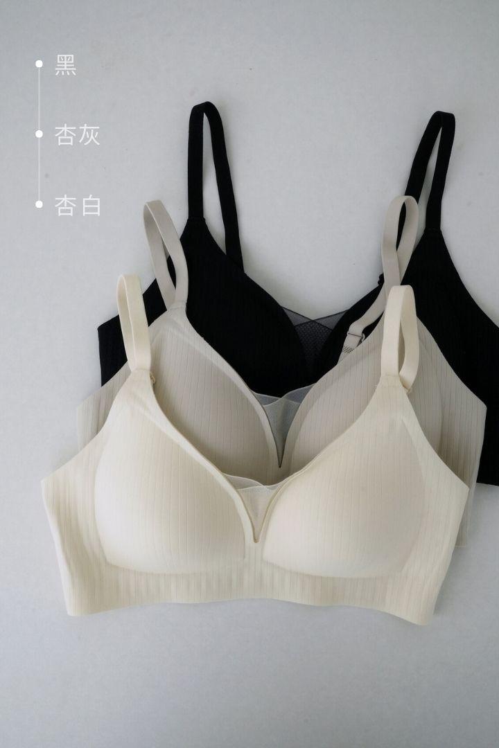 直紋輕紗 3/4 杯無鋼圈內衣
