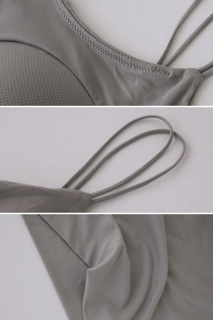 慕斯雙肩帶 Bra Top 長版 / 短版 穿搭