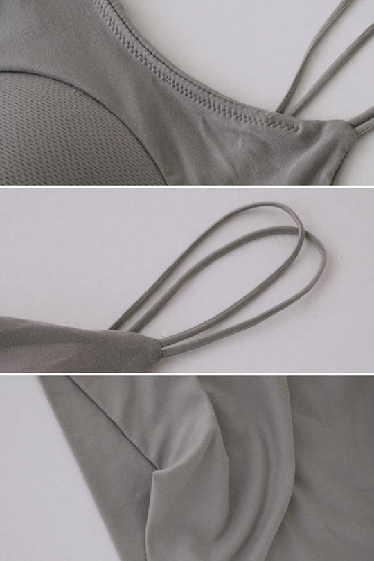 慕斯雙肩帶 Bra Top 長版 / 短版 穿搭