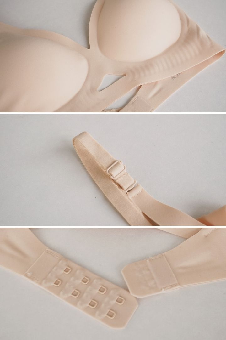 軟支撐美胸簍空三角杯無鋼圈內衣