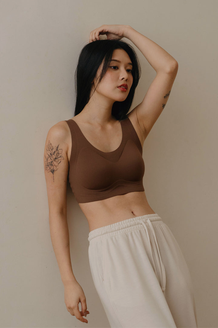 無痕 · 磨毛寬肩｜燕麥膚