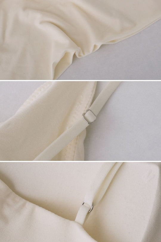 慕斯 V 領 Bra Top 長版 / 短版穿搭