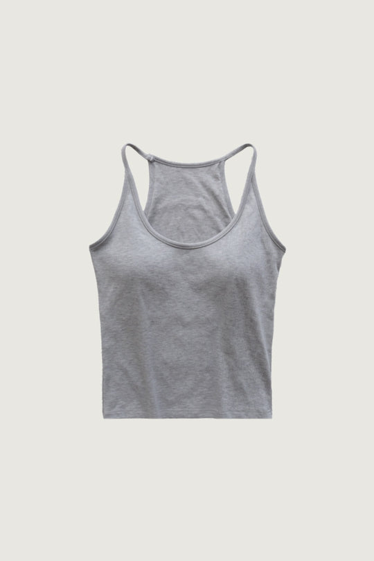 (預購) 極簡工字背 Bra Top｜灰