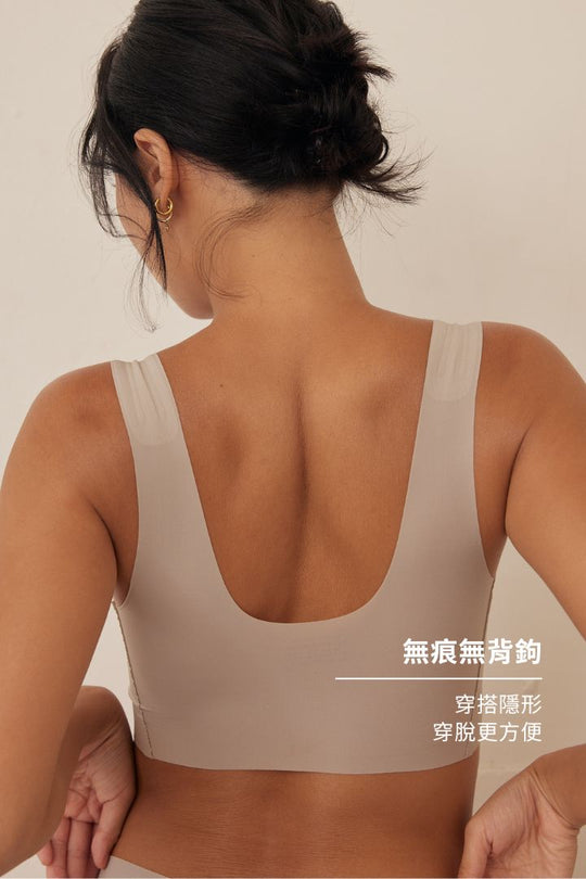 無痕・雲感寬肩｜裸灰