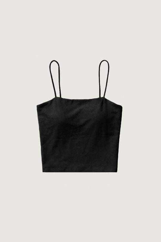 舒彈平口 Bra Top 微短版穿搭