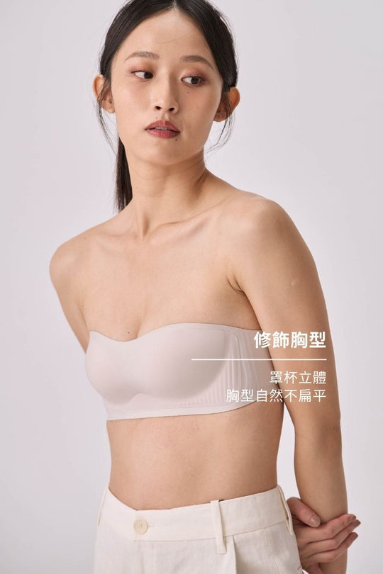 柔亮・立體強支撐平口內衣｜灰