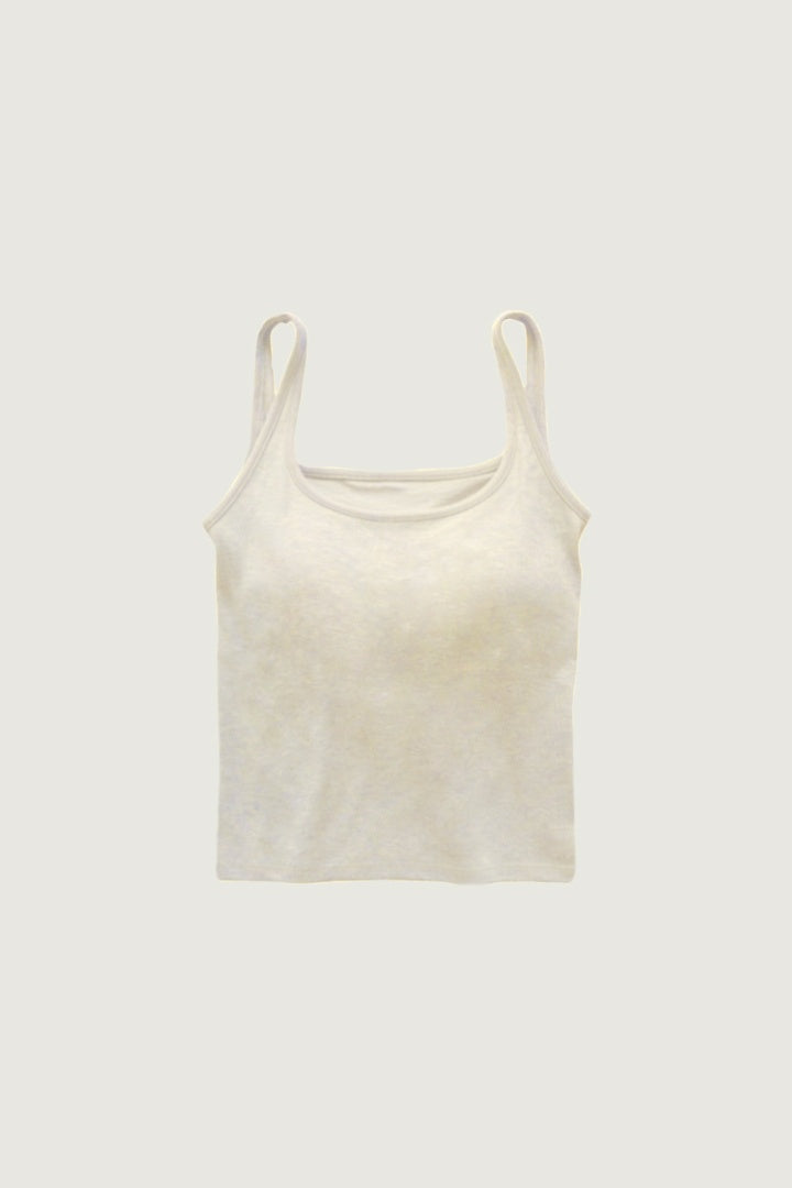 (預購) 極簡方領 Bra Top｜黃