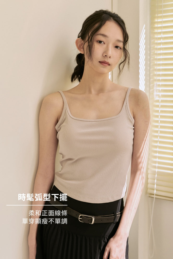 極簡挖背 Bra Top｜燕麥