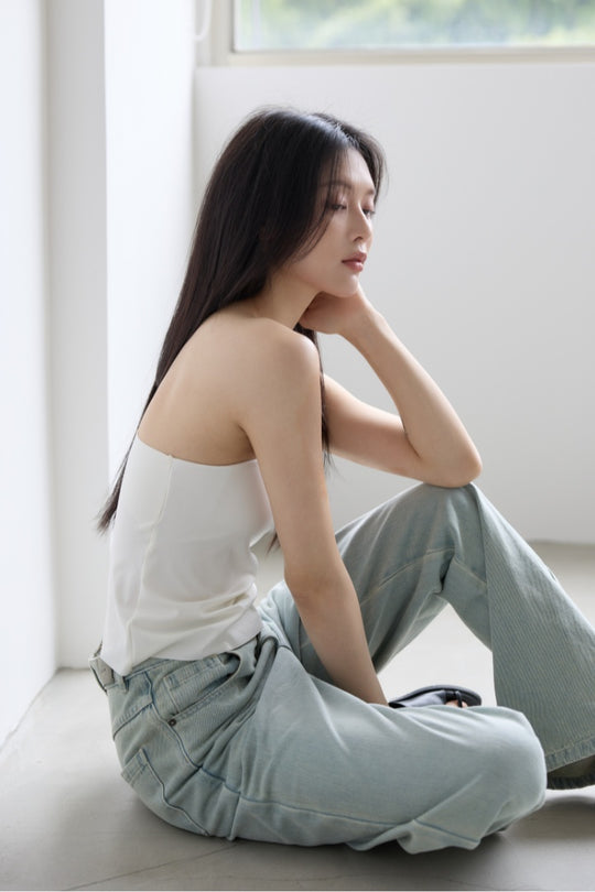 (預購) 涼感平口 Bra Top｜白