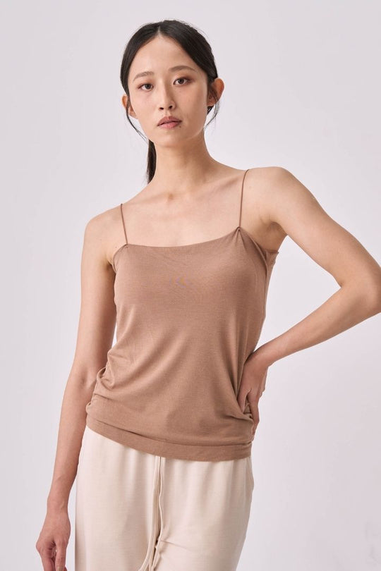 慕斯絨超細吊帶BraTop｜焦糖奶