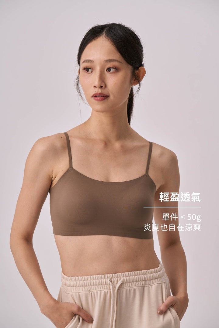 無痕 ·自由尺碼細肩 簡約款｜軍綠