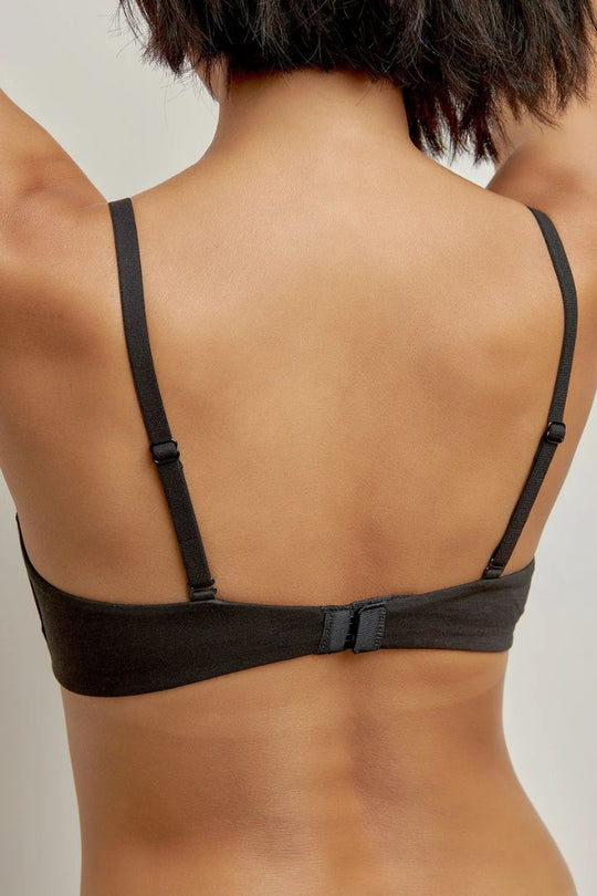 柔韌・莫代爾薄襯三角杯｜純黑