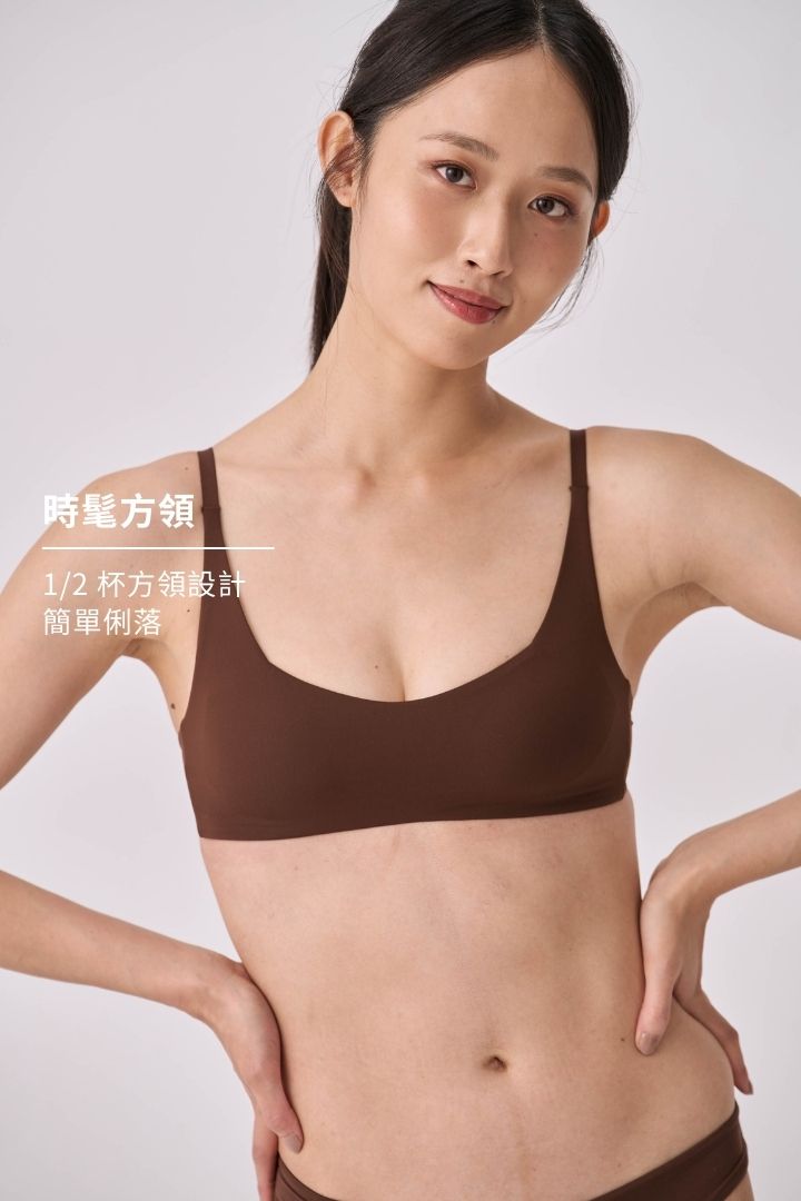 柔韌・裸感 1/2 杯｜可可棕