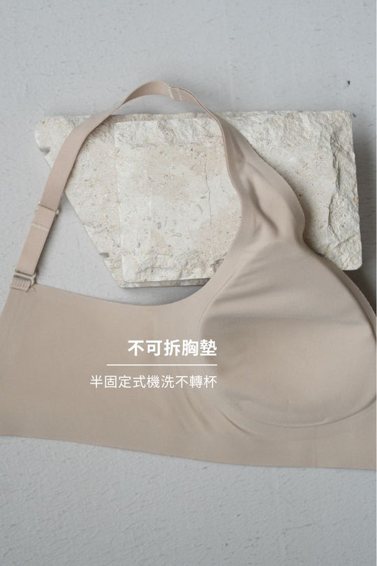 柔韌・舒芙蕾Ｖ領美胸三角杯｜黑