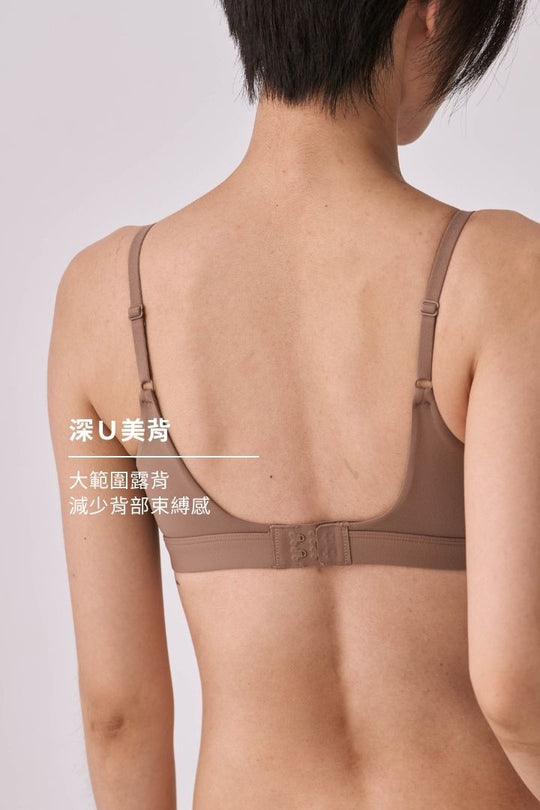 柔韌・蝴蝶簍空 3/4 杯｜紅沙色