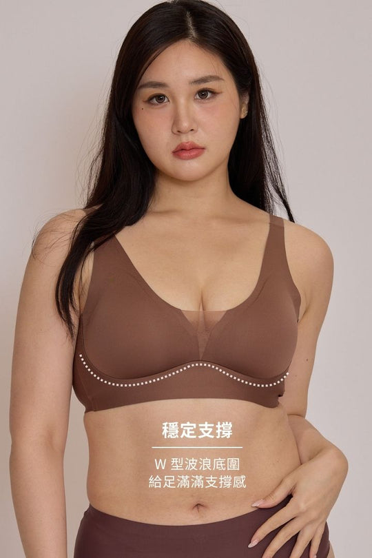 柔亮・輕紗支撐3/4杯｜咖啡