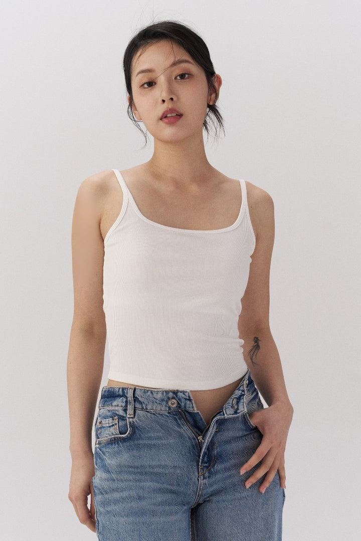 極簡挖背 Bra Top｜黑