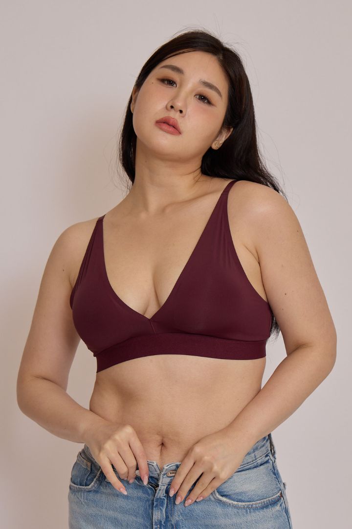 柔亮・低脊心涼感三角杯｜羅蘭紫