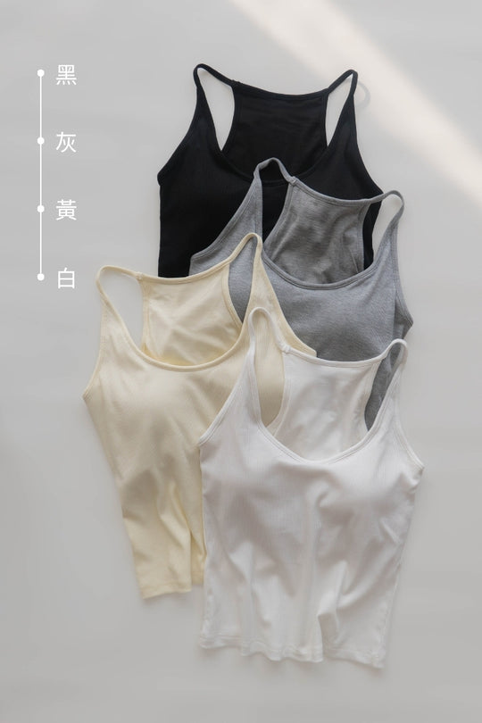 (預購) 極簡工字背 Bra Top｜黃