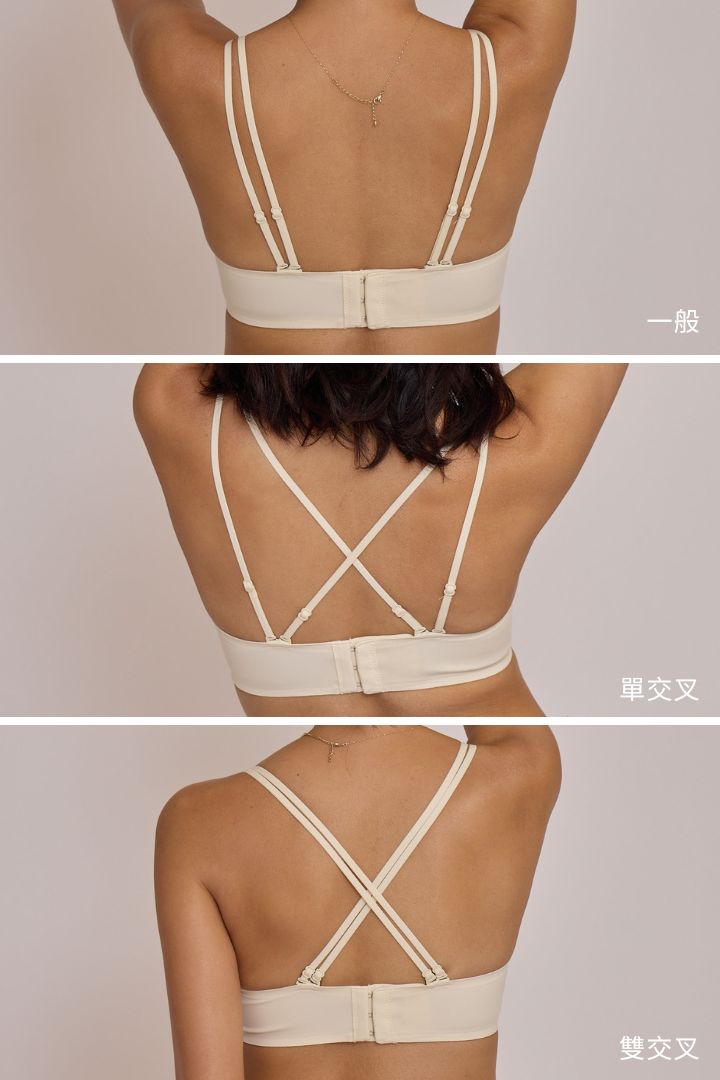 柔亮・自然集中 3/4 杯｜茶白